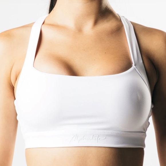 Alphalete Pulse Sports Bra White Padded XL - Picture 3 of 7